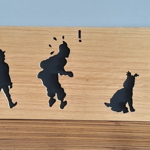 Tintin, postacie, komiksy, deska, rysunek. Francuska twórczość rzemieślnicza.
