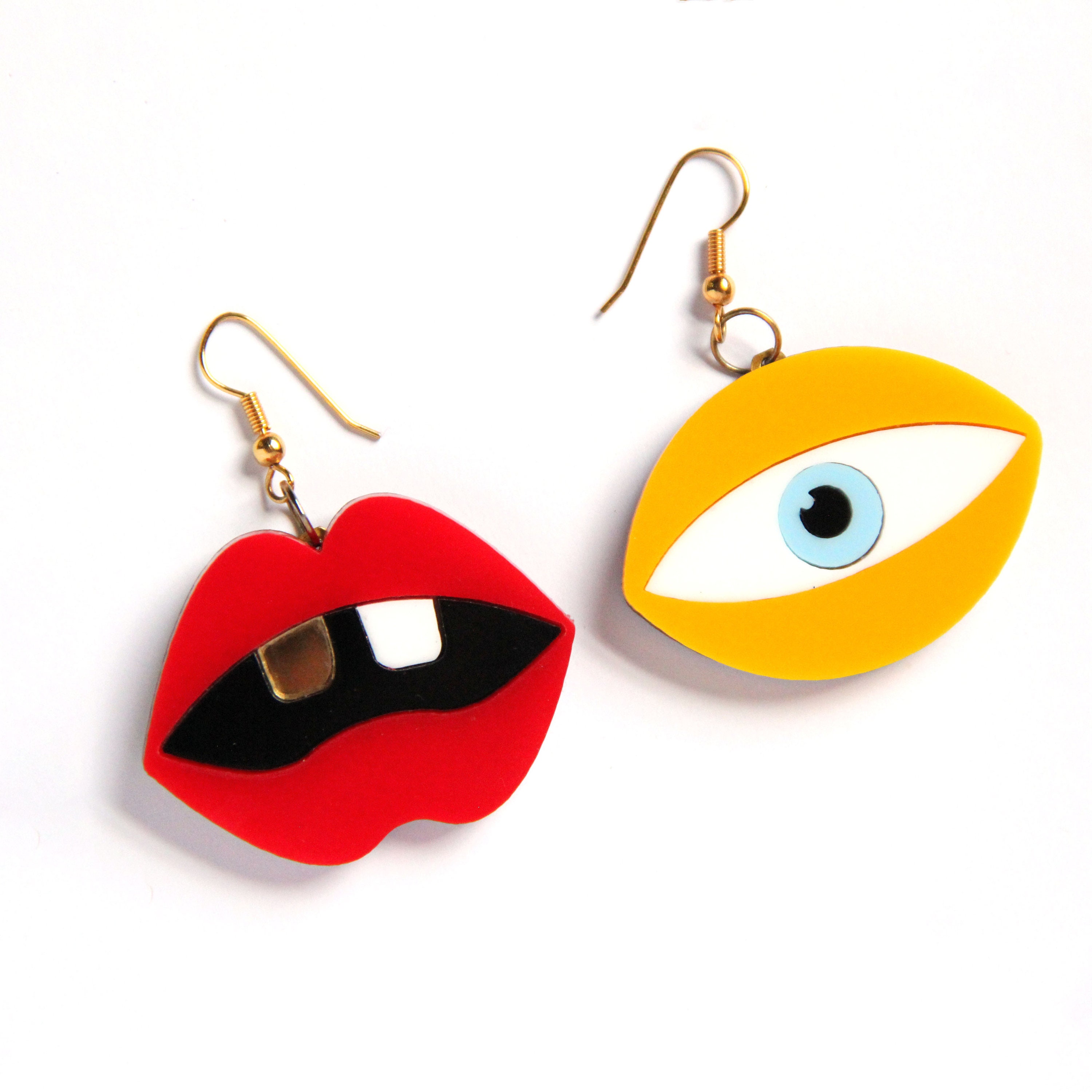 Seeing Double acrylic Earrings Etsy