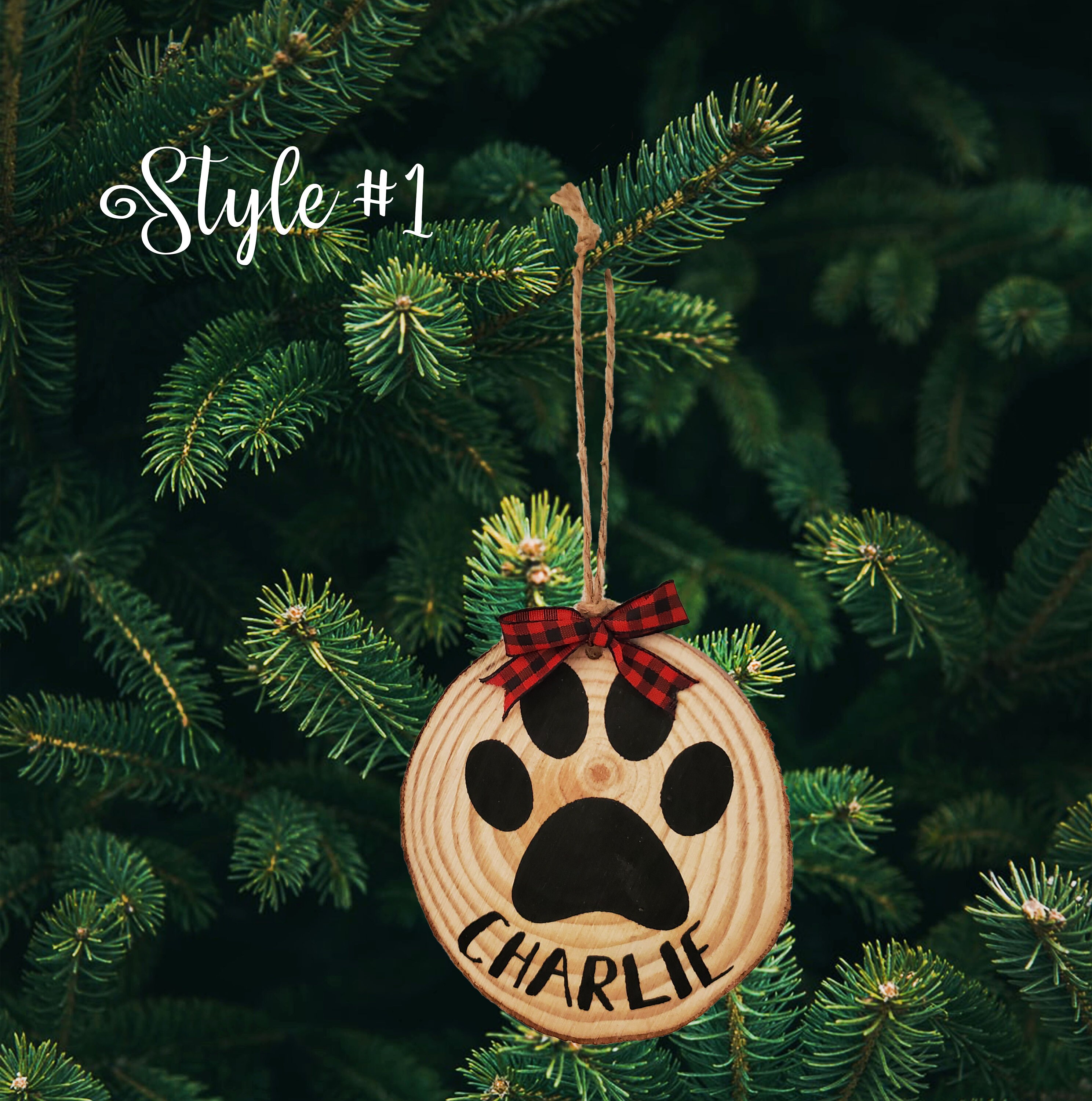 Personalized Dog Ornament Christmas Ornament Pet Ornament Etsy