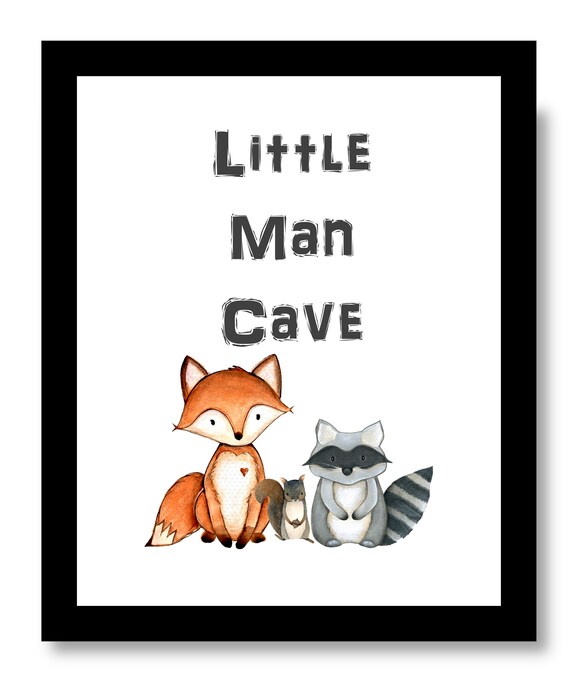 little man cave nursery decor