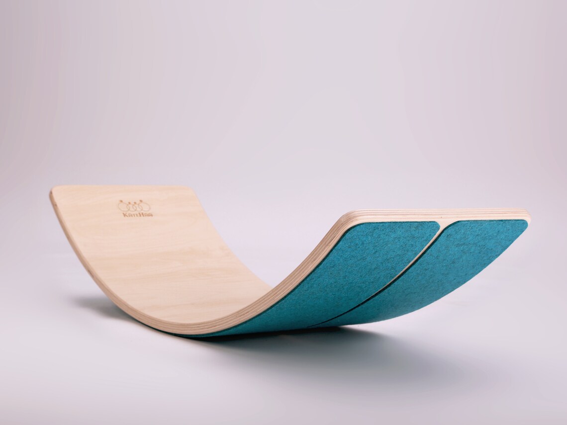 Wooden Balance board with 100 Eco Merino Wool FELT Wooden Etsy