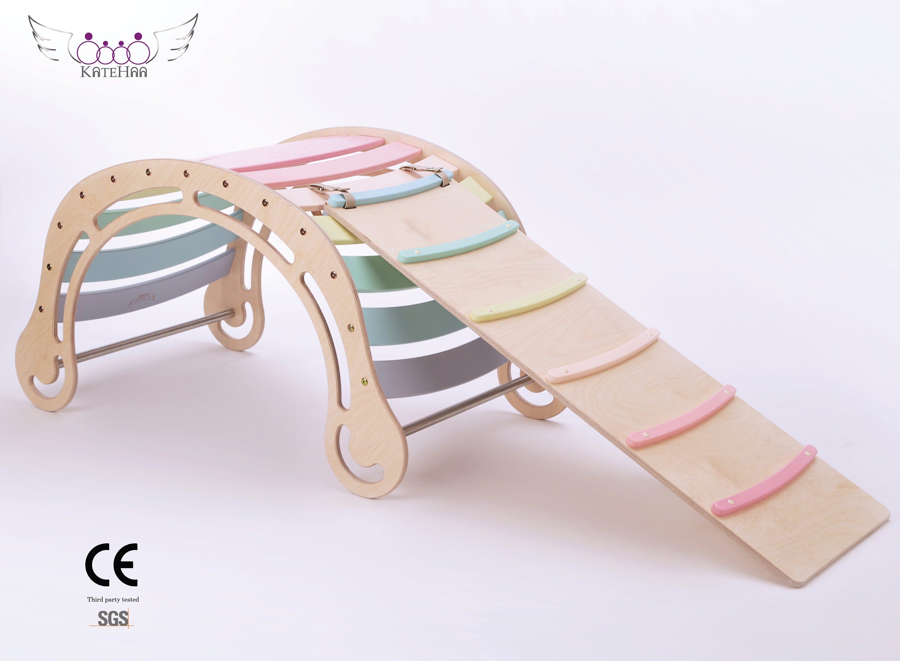The XXL Pastel Rocker with RAMP for kids, Wooden rocking toy, Rocker …