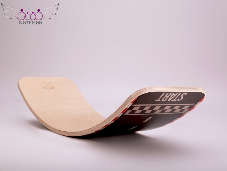 Wooden board Rocky balance board Kids toy Baby cradle Wooden Curvy board Montessori toy Road Balance board Wooden toy