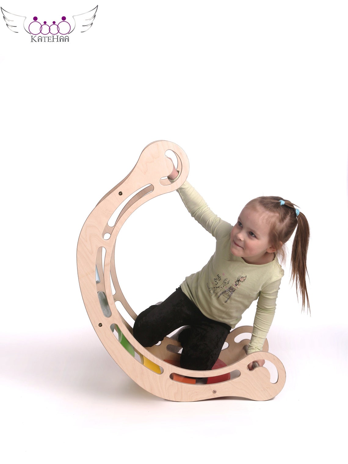 Colorful Rocker for kids Wooden rocking toy Rocker board Etsy