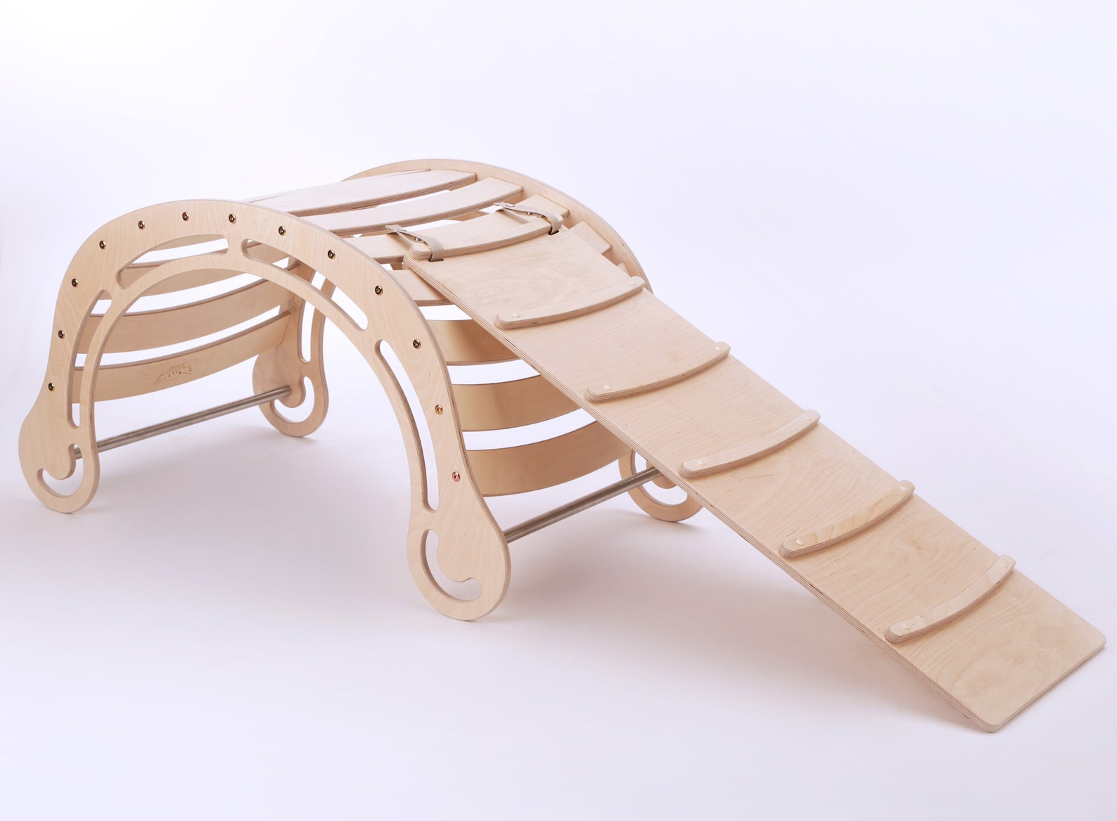 Natural Rocking Board With Ramp Rocker Board XXL Wooden Etsy