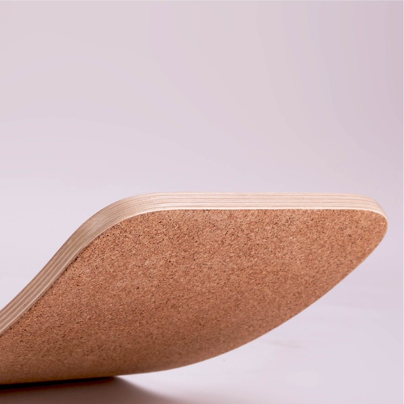 Montessori toy Wooden rocking toy Wooden curvy board CORK ON BACK Original Balance board Curvy board Gift Baby cradle Waldorf toy