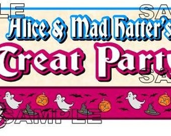 Disney Mickey's Not So Scary Halloween Party Alice & Mad Hatter's Trick or Treat Party Scrapbook Embellishment Paper Die Cut Piece
