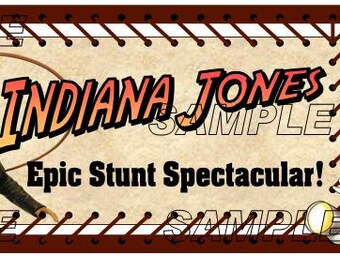 Disney World Hollywood Studios Indiana Jones Epic Stunt Spectacular Show Scrapbook Embellishment Paper Die Cut