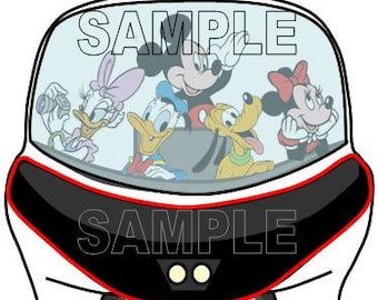 Disney World Disneyland Front of the Monorail Scrapbook Embellishment Paper Die Cut Piece