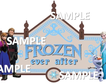 Disney World Epcot Frozen Ever After Elsa Kristoff Anna Olaf Scrapbook Embellishment Paper Die Cut Piece