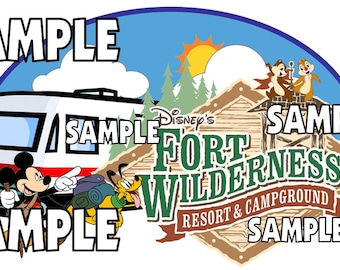 Disney World Fort Wilderness Resort Scrapbook Paper Embellishment Die Cut Piece