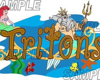 Disney Cruise Triton's Restaurant Scrapbook Embellishment Paper Die Cut Piece