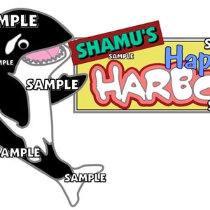 Sea World Shamu's Happy Harbor Scrapbook Abbellimento Carta Fustellata Pezzo
