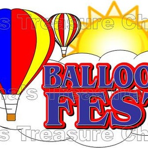 Hot Air Balloon Fest Scrapbook abbellimento carta tagliata pezzo