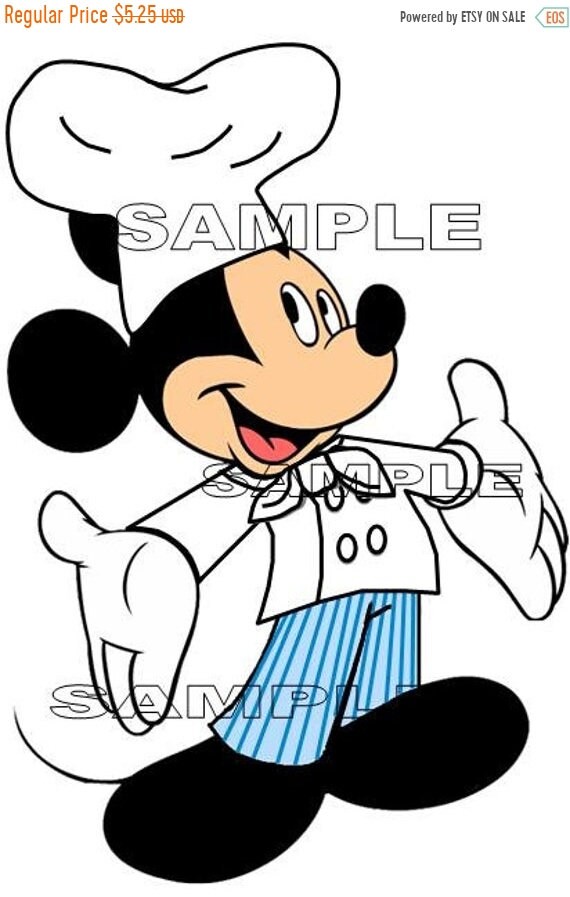 OFF Disney Chef Hat Mickey Mouse 