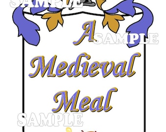 Medieval Times A Medieval Meal Scrapbook Paper Embellishment Die Cut Piece