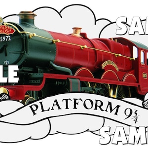 Universal Studios Hogwart's Express Harry Potter Scrapbook abbellimento carta tagliata pezzo