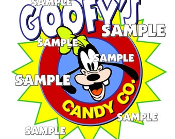 Disney World Disneyland Goofy's Candy Company Co. Scrapbook Embellishment Paper Die Cut Piece