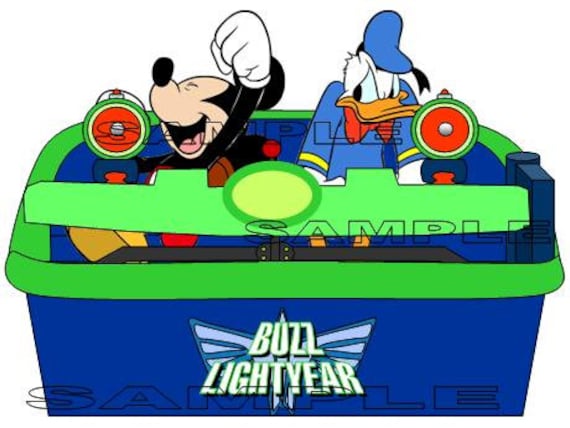 Disney World Magic Kingdom Tomorrowland Buzz Lightyear Space Ranger Spin  Scrapbook Embellishment Paper Die Cut Piece