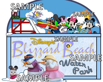 Walt Disney World Blizzard Beach Entrance Water Park Scrapbook Embellishment Paper Die Cut Piece