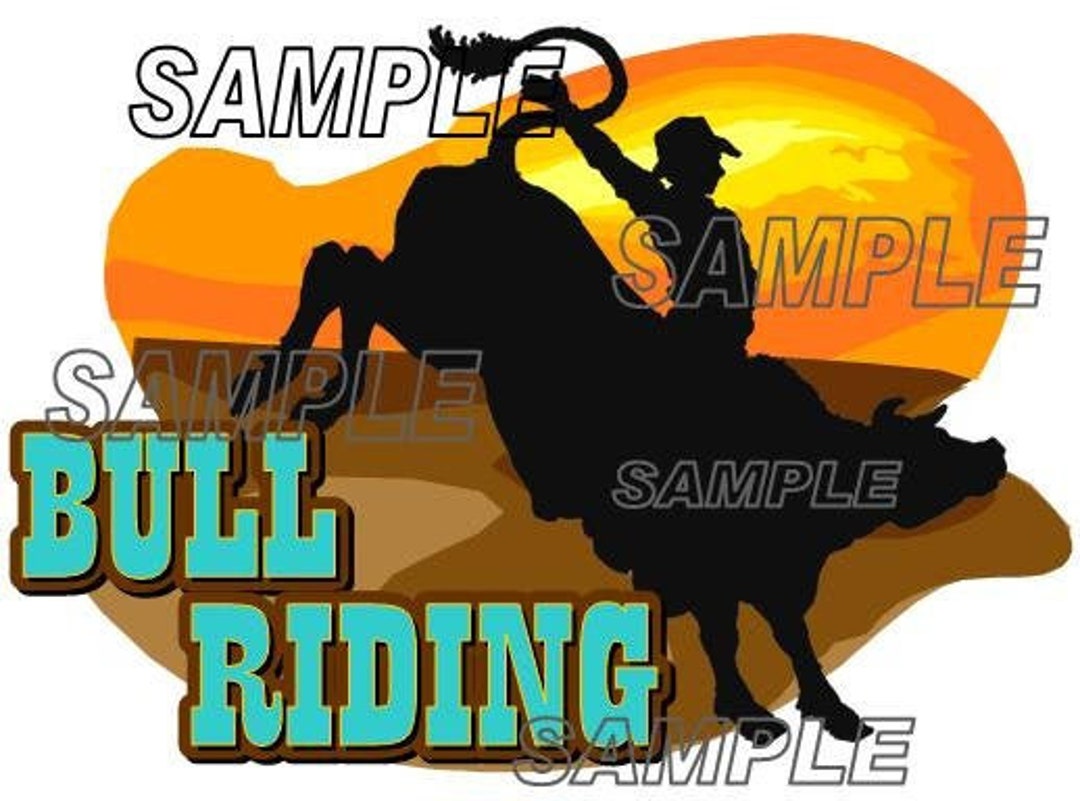 Bull Riding Scrapbook Bull Riding Scrapbook Embellishment Paper Die Cut Piece - Etsy