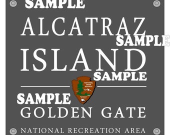 Alcatraz Island California Sign Scrapbook Embellishment Paper Die Cut Piece