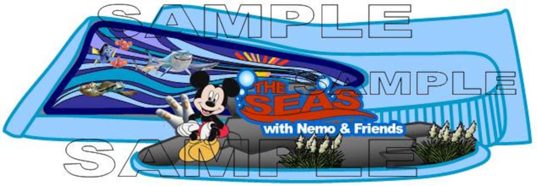 Disney World Epcot the Seas With Nemo and Friends Mickey Mouse Sign ...