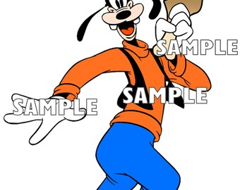 Disney World Disneyland Goofy Turkey Leg Scrapbook Embellishment Paper Die Cut Piece