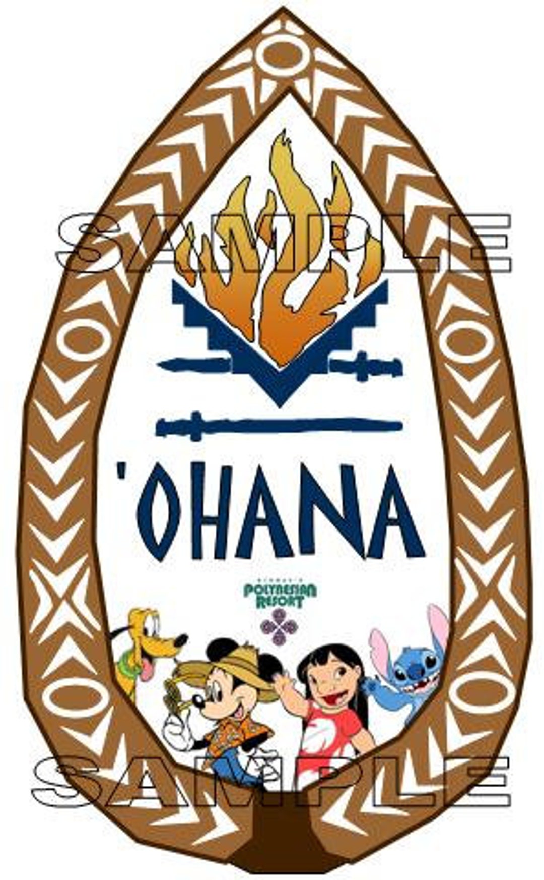 Disney World Polynesian Resort Ohana Poem Restaurant Scrapbook Die
