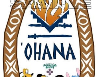 Disney World Polynesian Resort Ohana Restaurant Character Breakfast Scrapbook Embellishment Paper Die Cut Piece