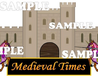 Medieval Times Scrapbook Paper Embellishment Die Cut Piece