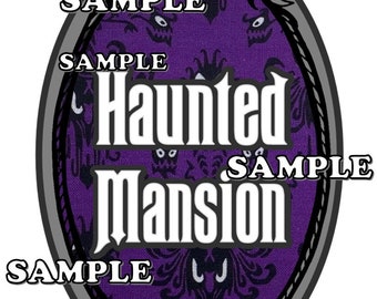 Disney World Disneyland Magic Kingdom Haunted Mansion Sign Scrapbook Embellishment Paper Die Cut Pie