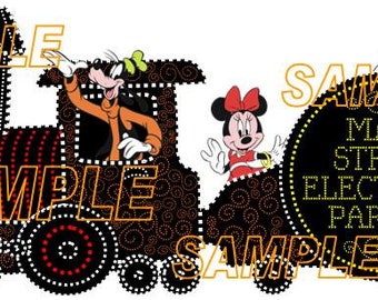 Disney World Magic Kingdom Main Street Electrical Parade Scrapbook Embellishment Paper Die Cut Piece