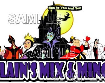 Disney Mickey's Not So Scary Halloween Party Villain's Mix and Mingle Scrapbook Embellishment Paper Die Cut Piece