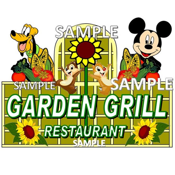 Disney World Epcot Garden Grill Restaurant The Land Scrapbook Etsy