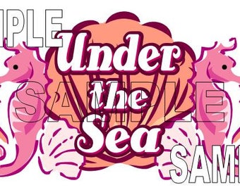 Disney Disneyland Under the Sea Little Mermaid Scrapbook Embellishment Paper Die Cut Piece
