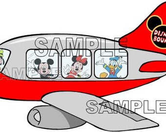 Disney World Disneyland Airplane Plane Disney Bound Scrapbook Embellishment Paper Die Cut Piece