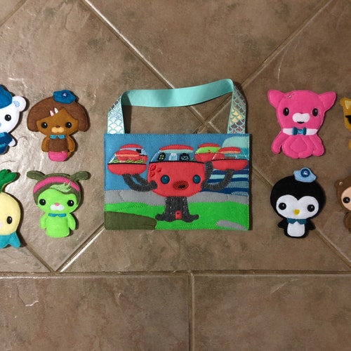 Felt Octonauts Finger Puppet Set With Bag Pretend Play for Etsy
