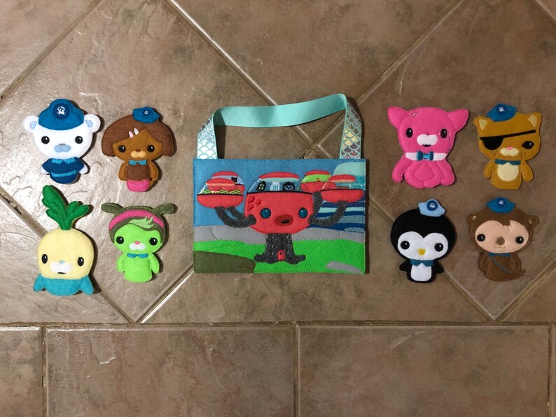 Felt Octonauts Finger Puppet Set With Bag Pretend Play for Etsy Canada