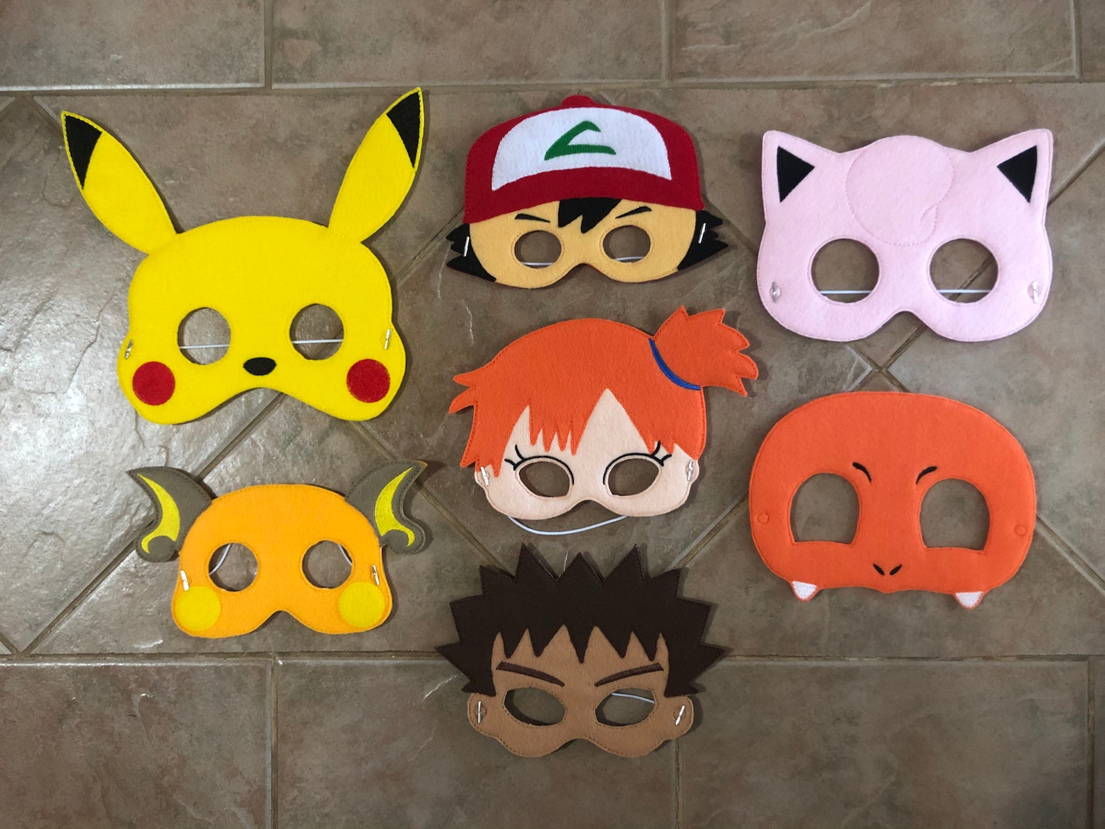 Felt Pokémon Inspired Costume Masks Dramatic Play Toy for Etsy
