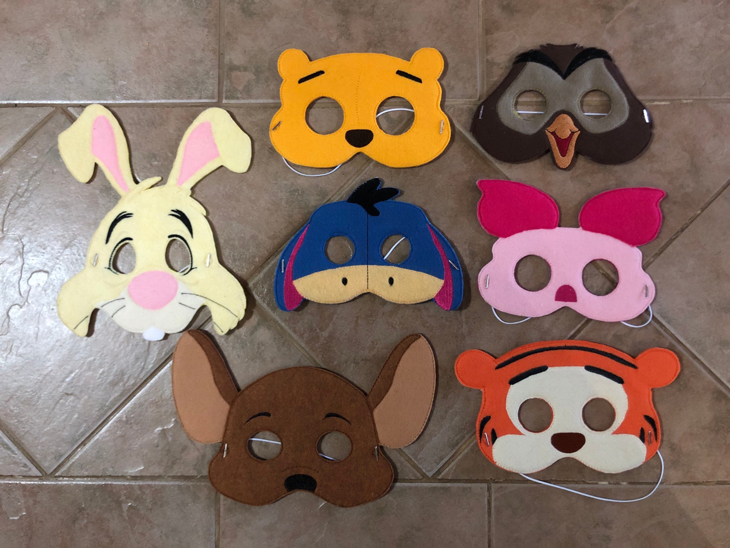 Felt Winnie the Pooh Inspired Masks pretend play for toddlers Etsy