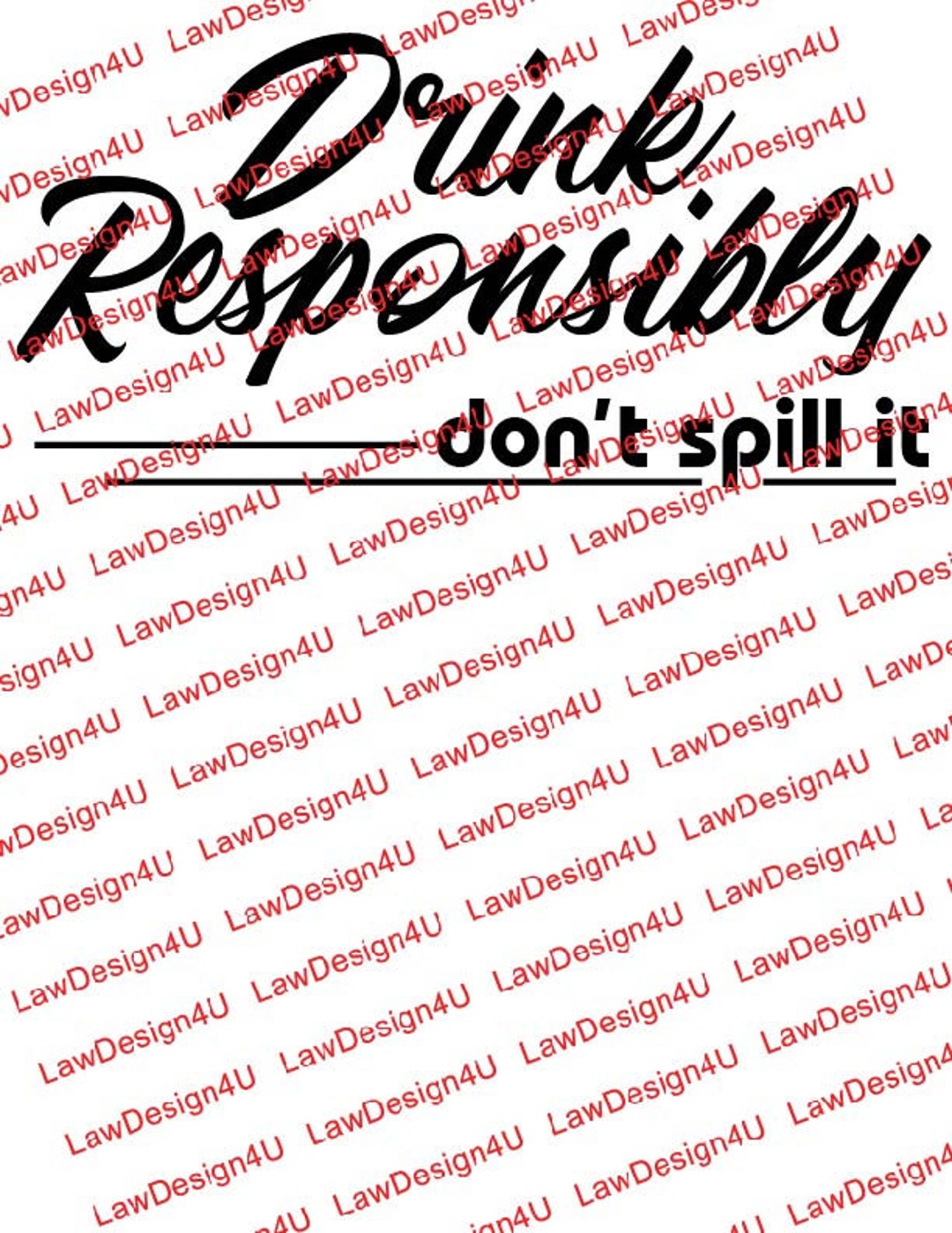 Drink Responsibly Design PNG & SVG Etsy