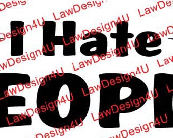 I Hate People - Design - SVG & PNG