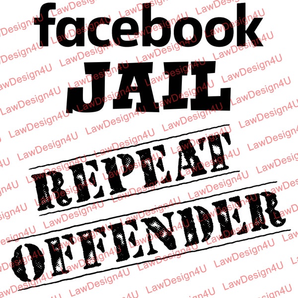 Facebook Jail - Design - svg & png