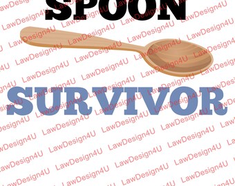 Wooden Spoon Survivor - Design - PNG