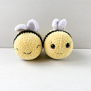 Crochet Bumblebee Amigurumi Toy, Soft Bee Plushie, Handmade Bee Soft Toy , Crochet Amigurumi Yellow and Black Bee, Stuffed Bee Toy