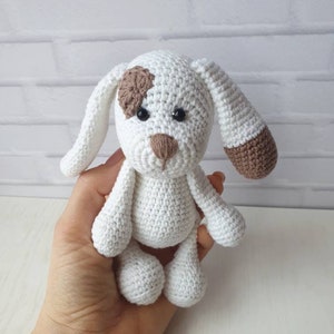 Easter gift,  Miniature crochet dog, Crochet Dog Stuffed Animal, amigurumi small dog, crochet toy puppy, Handmade Plush Dog