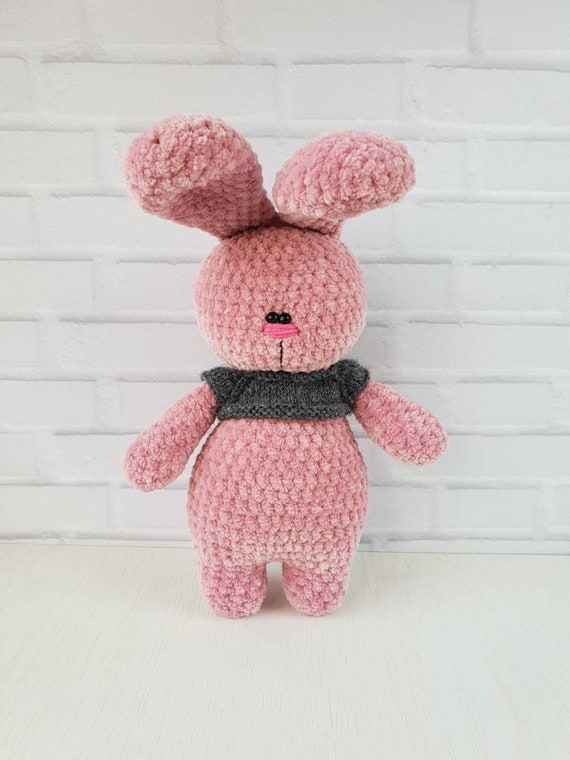 pink easter bunny stuffed animal
