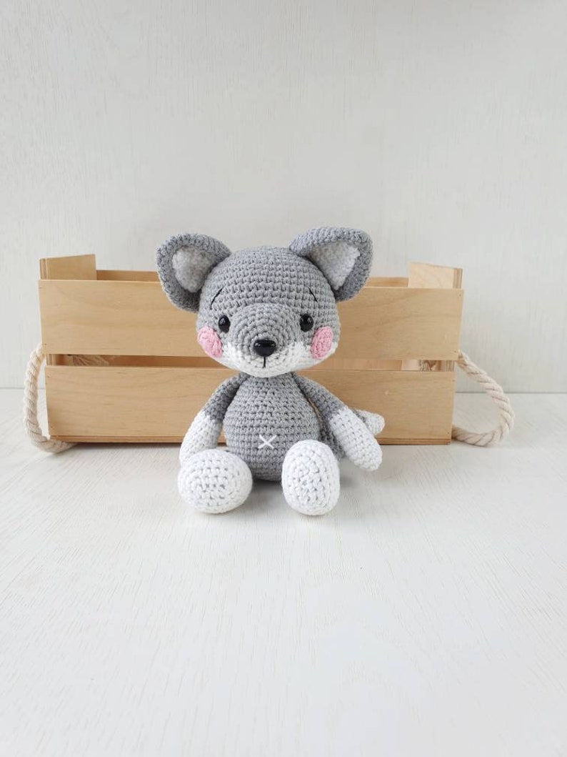 Baby Boy Gift Stuffed wolf toy Woodland animals wolf Etsy