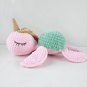 Crochet plush turtle, stuffed amigurumi toy, personalized sea turtle toy, custom plush toy, turtle baby shower, handmade knitted turtle